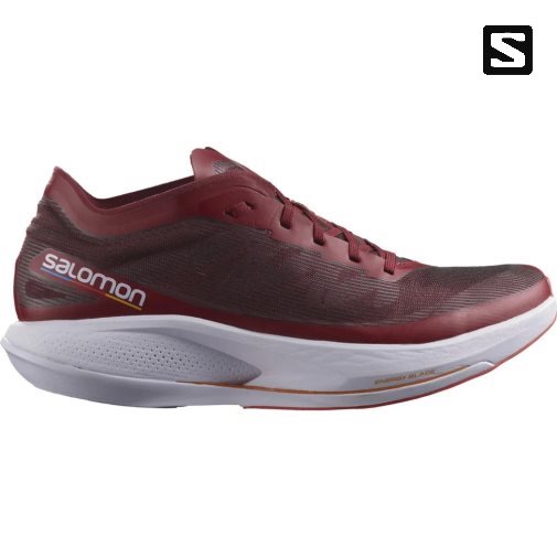 Burgundy Salomon Phantasm Men's Running Shoes | PH 12598L